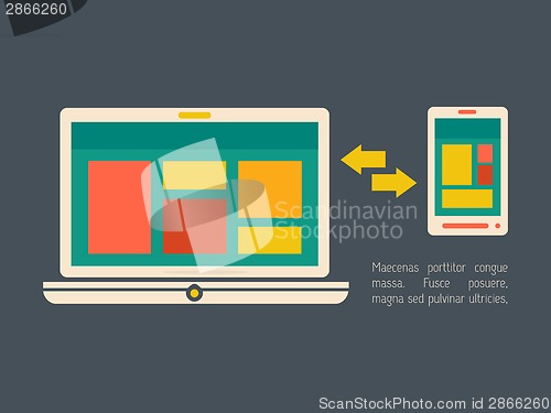 Image of Technology Infographic Element