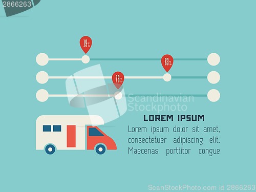 Image of Transportation Infographic Element