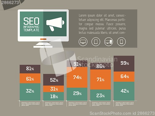 Image of Technology Infographic Element