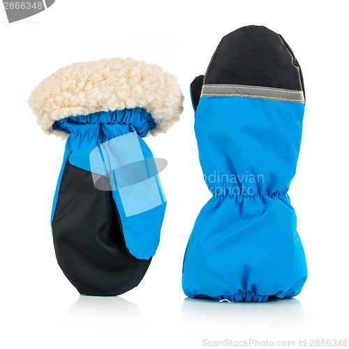 Image of Children's autumn-winter mittens