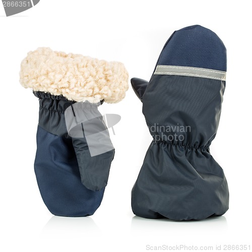 Image of Children's autumn-winter mittens