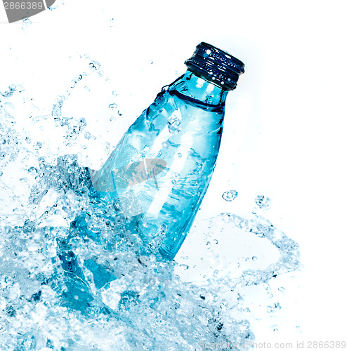 Image of Bottle of water splash