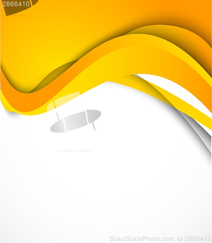 Image of Background with orange wave