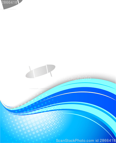 Image of Blue wavy background