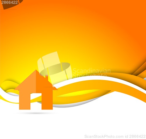 Image of real estate orange brochure