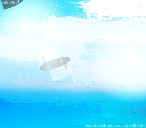 Image of Abstract grunge blue background