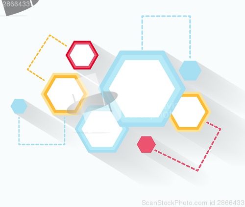 Image of Abstract background with hexagons