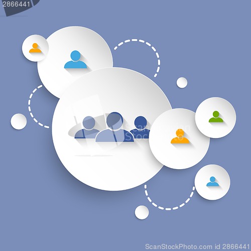 Image of Social networking background