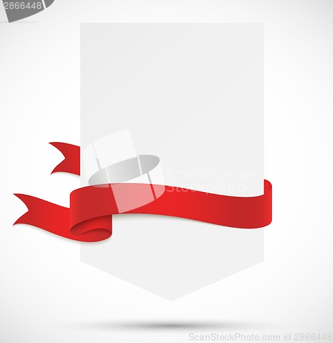 Image of Banner with red ribbon