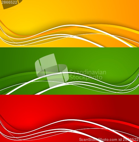 Image of Set of colorful banners