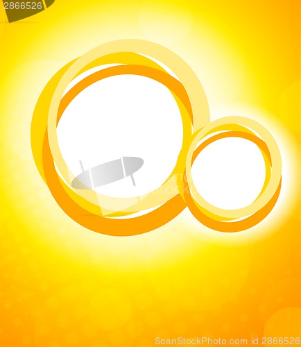 Image of Orange background with circles