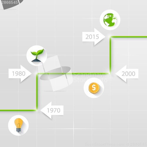 Image of Timeline. Business concept