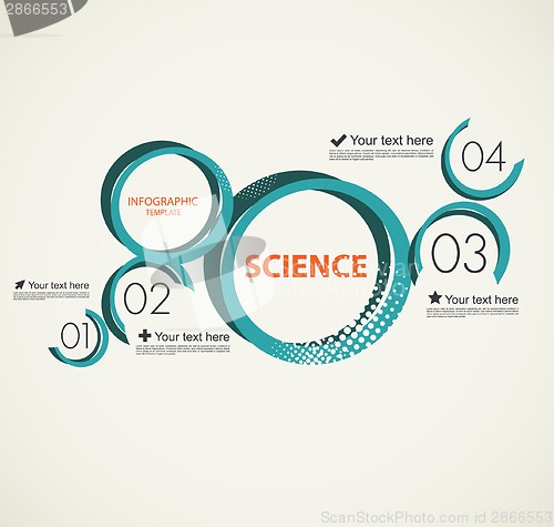 Image of Science infographic with circles