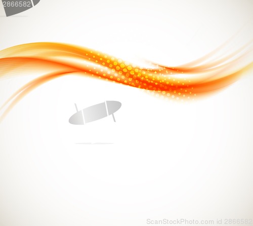 Image of Abstract orange wave