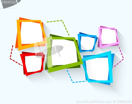 Image of Abstract background with colorful squares