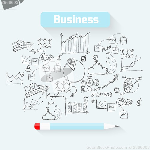 Image of Sketch business background