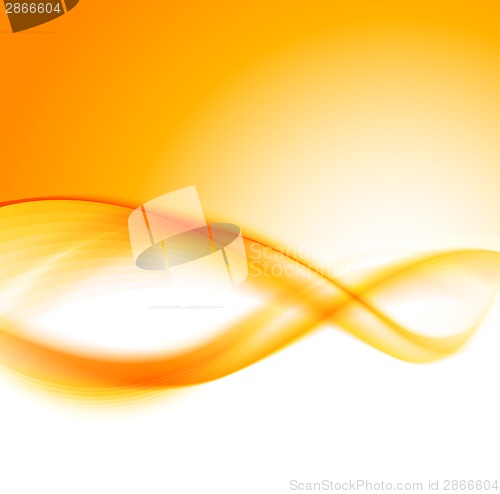 Image of Abstract orange wavy background