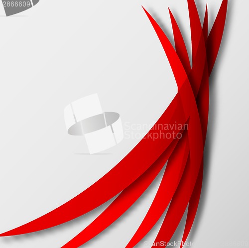Image of Abstract background with red lines