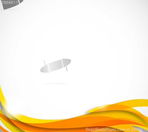Image of Abstract wavy background in orange color