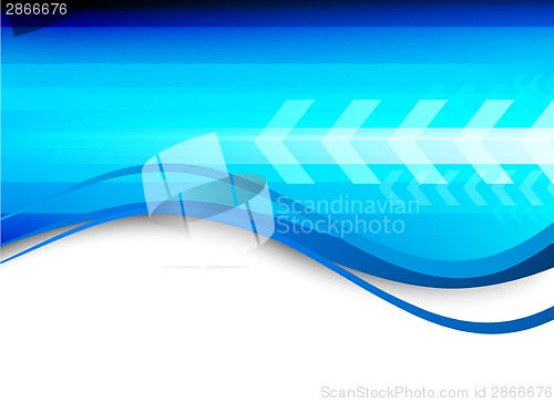 Image of Abstract blue tech background