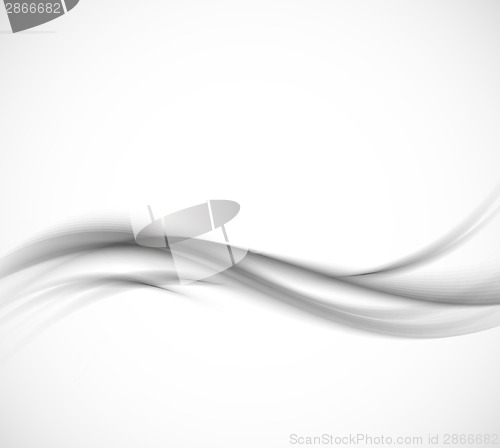 Image of Abstract gray wavy background