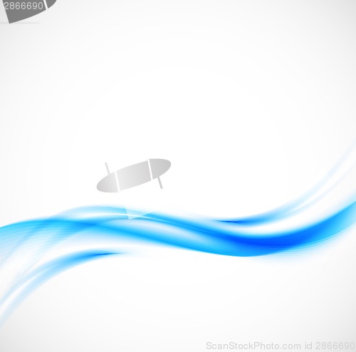 Image of Abstract blue wavy background
