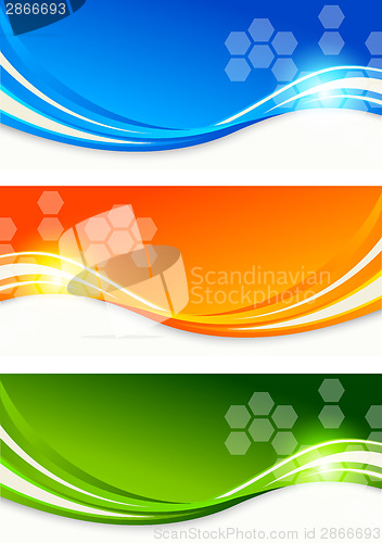 Image of Set of colourful banners
