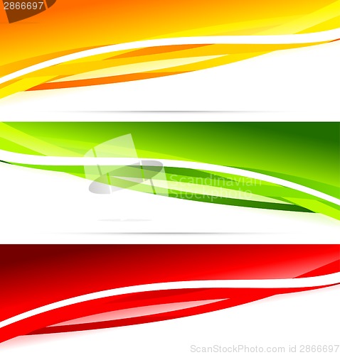 Image of Set of colorful banners