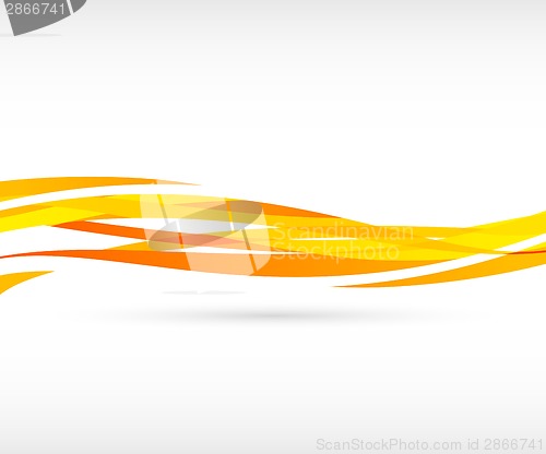 Image of Abstract orange wave background