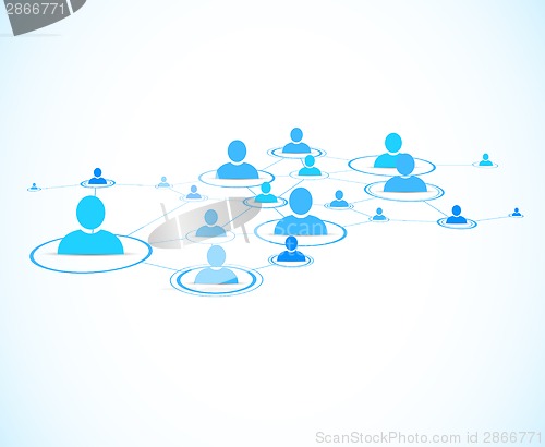 Image of Social network background