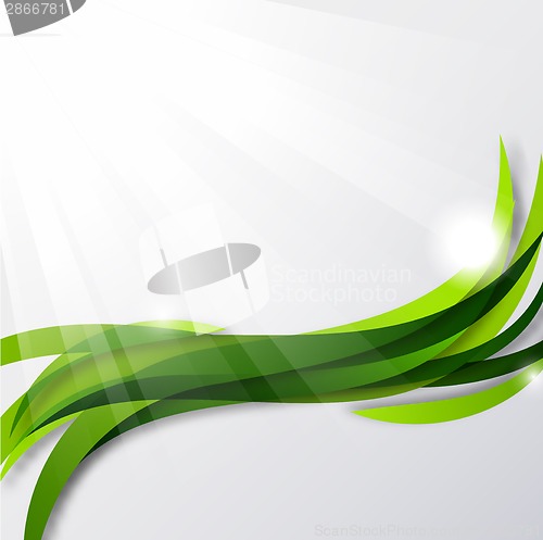Image of Abstract wavy blue background