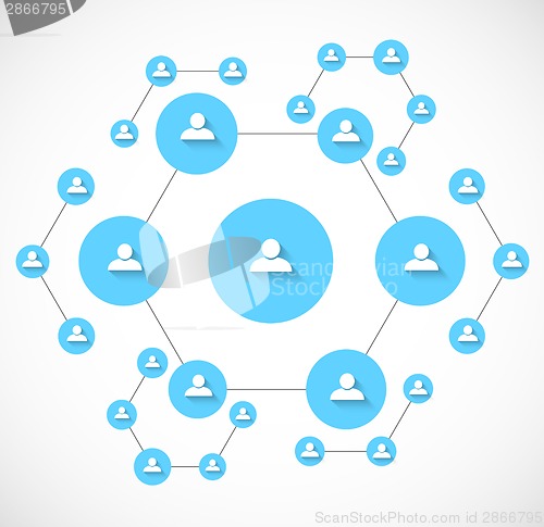 Image of Social network background