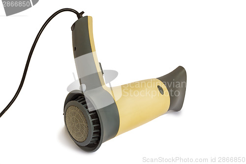 Image of The hair dryer for drying of hair on a white background.