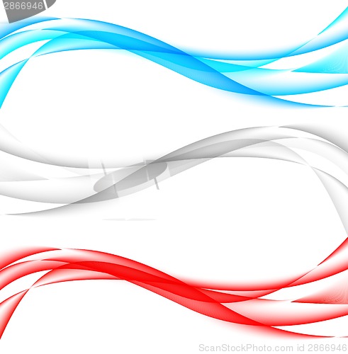 Image of Set of wavy banners
