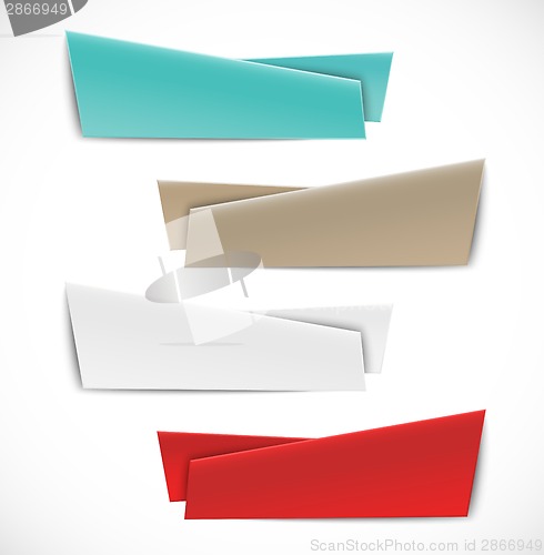 Image of Set of abstract banners