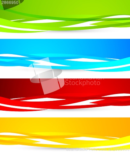 Image of Set of colorful banners