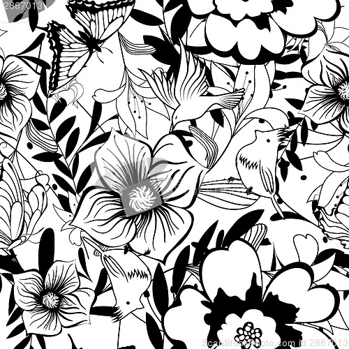 Image of Seamless floral pattern