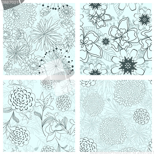 Image of Seamless floral pattern