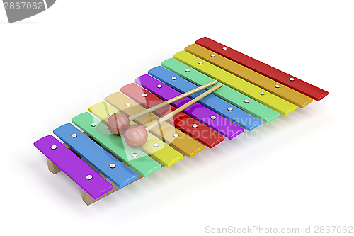 Image of Colorful xylophone