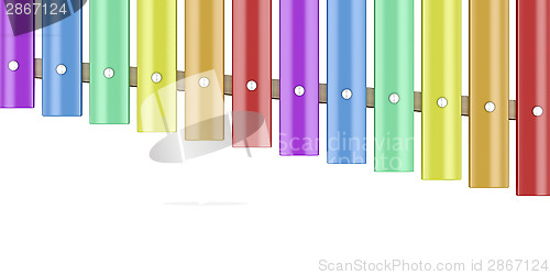 Image of Xylophone isolated on white