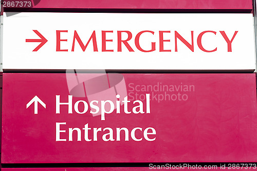 Image of Emergency Entrance Local Hospital Urgent Health Care Building