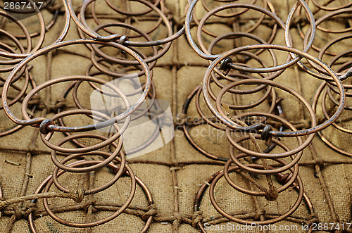 Image of furniture springs inside the old chair