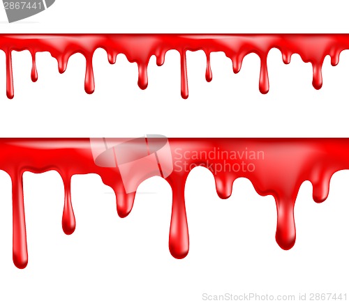 Image of Red blood drips seamless patterns