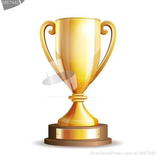 Image of Golden trophy cup