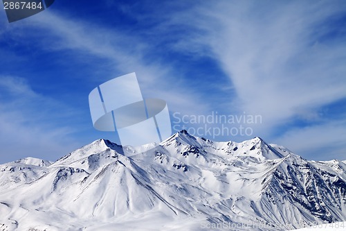 Image of Winter snowy mountains