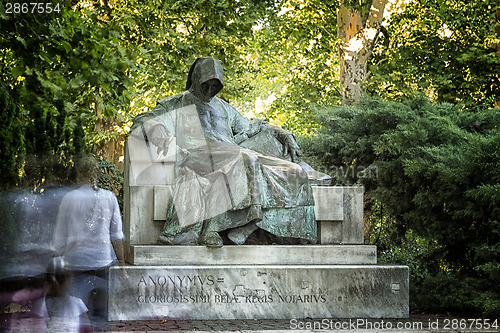 Image of Anonymous Writer Statue in Budapest