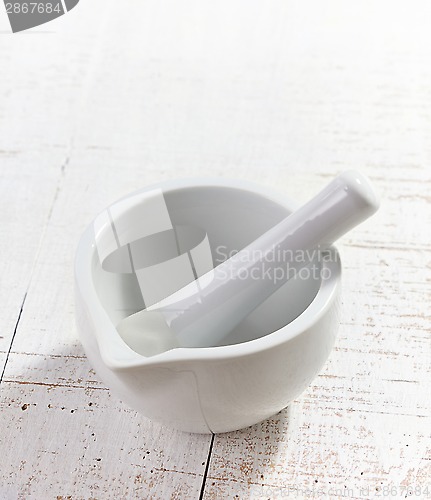 Image of empty mortar and pestle