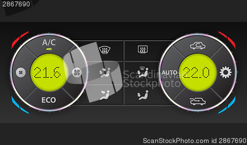 Image of Digital air condition dashboard