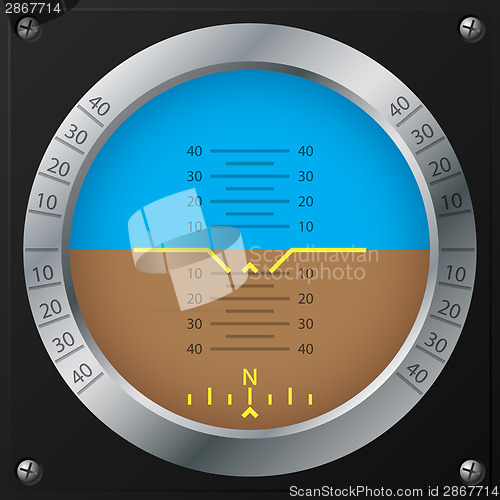 Image of Airplane attitude indicator design