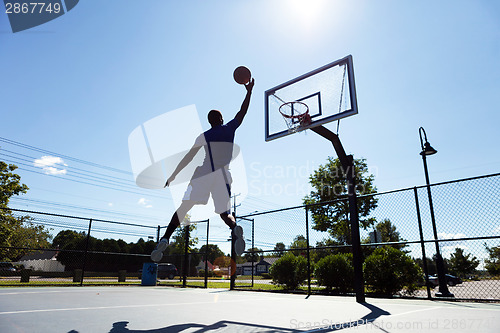 Image of Basketball Player Silhouette